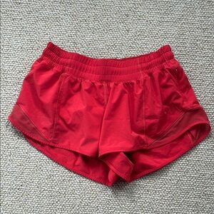 Lululemon Size 6 Red Athletic Shorts